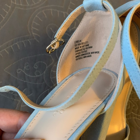 JustFab Light Blue Block Heels - Picture 5 of 5